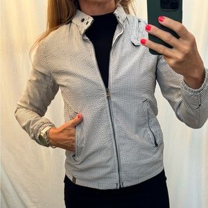 G-star sport jacket white/grey stripe